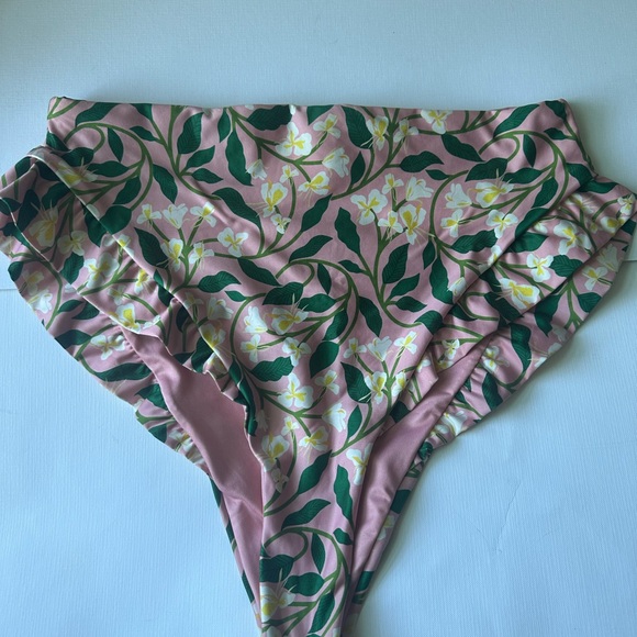 Agua by Agua Bendita Floral Bikini - Pink and Green - Picture 6 of 7